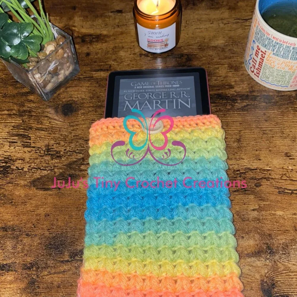 Kindle Paperwhite E-Reader Cover Sleeve - Nook - iPad - Neon Rainbow - Tablet